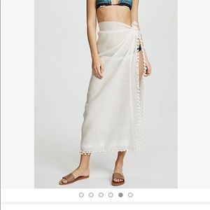 Roller rabbit linen sarong Pom Pom coverup